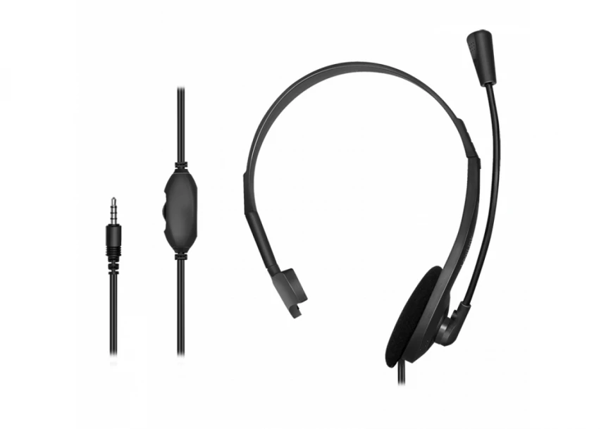Logilink mono slušalice, povezivanje 3.5mm, mikrofon za call centre