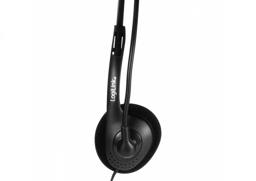 Logilink mono slušalice, povezivanje 3.5mm, mikrofon za call centre