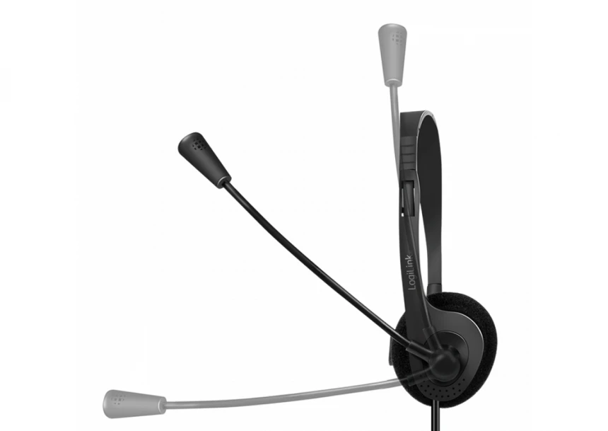 Logilink mono slušalice, povezivanje 3.5mm, mikrofon za call centre