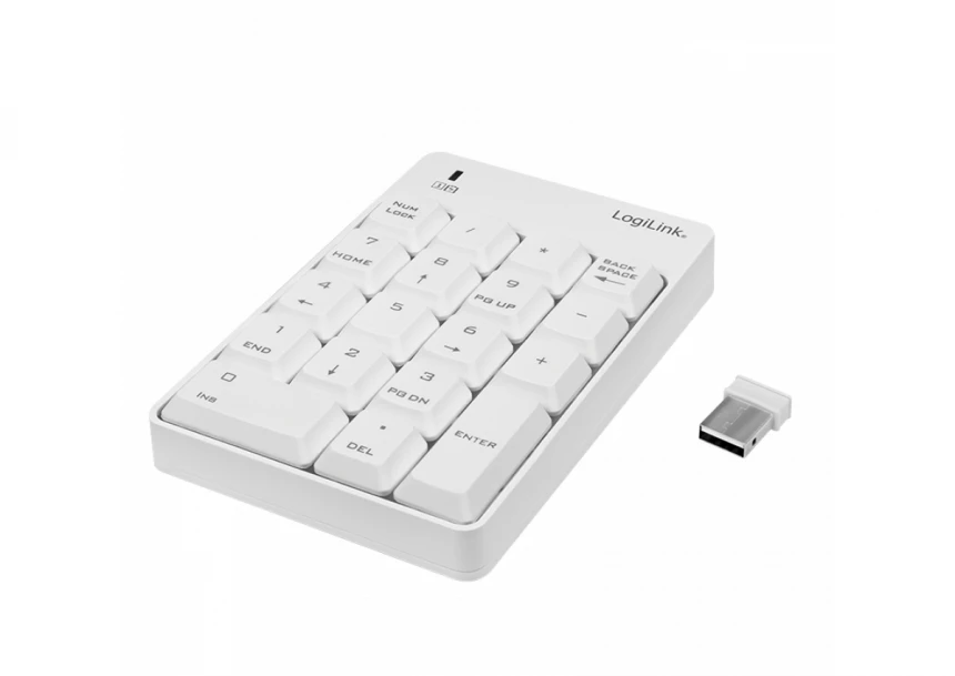 Logilink numpad BT numerička tastatura bela