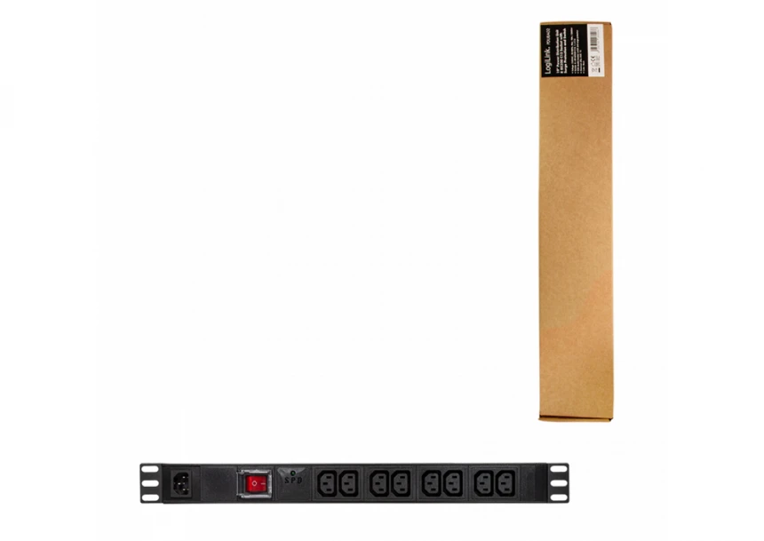 Logilink PDU 230V 8 - C13 1 osigurač on/off bez napojnog kabla