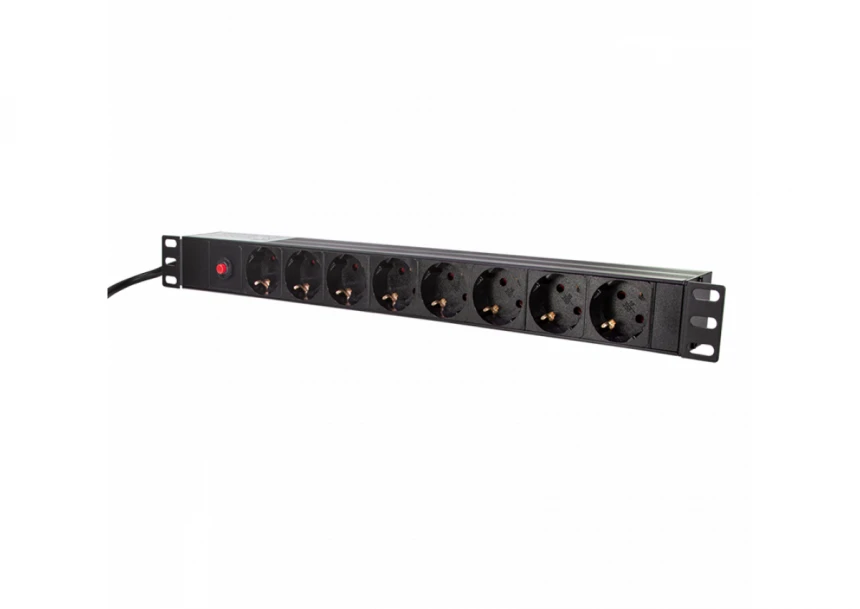Logilink PDU 8 x šuko CEE 7/3 , konektor C14, prenaponska zaštita