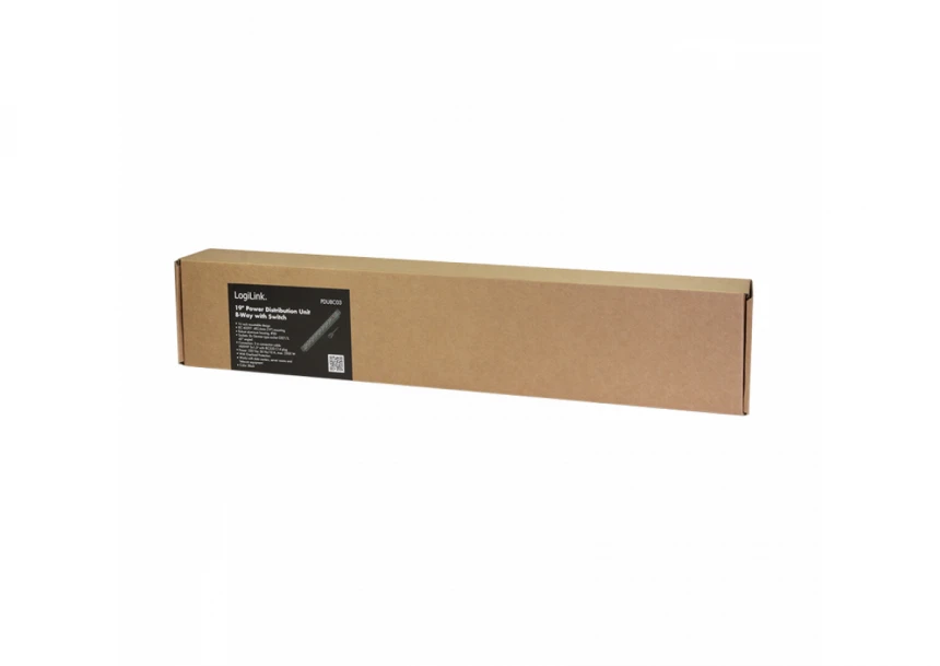 Logilink PDU 8 x šuko CEE 7/3 , konektor C14, prenaponska zaštita