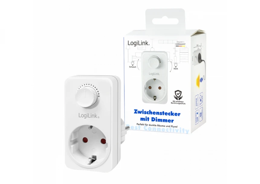 Logilink šuko utičnica adapter sa dimerom