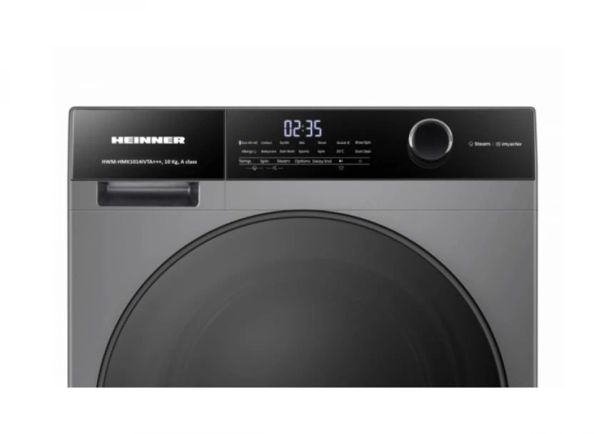 Mašina za pranje veša HEINNER HWM-HMK1014IVTA+++ 10kg/1400o/inverter/siva
