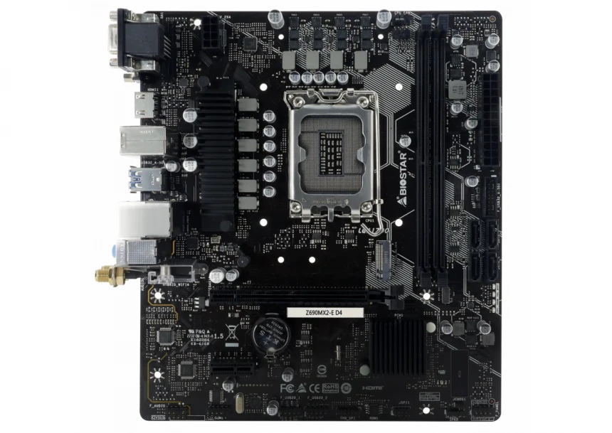 Matična ploča 1700 Biostar Z690MX2-E D4 VGAHDMI/DVI/M.2