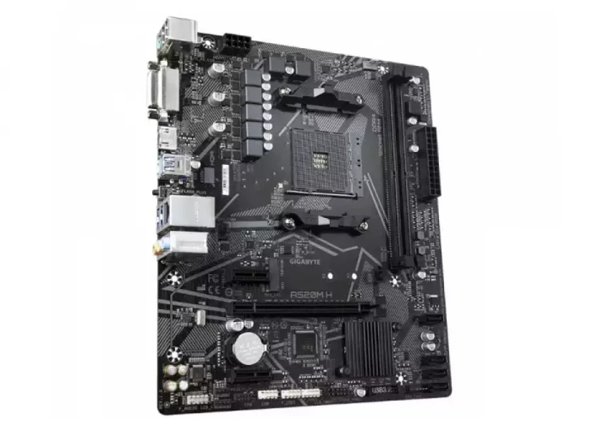 Matična ploča AM4 Gigabyte A520M H RGB  DVI/HDMI/M.2