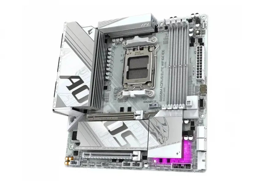 Matična ploča AM5 Gigabyte B850M Aorus Elite WIFI 6 Ice DDR5 DP/MI/M.2