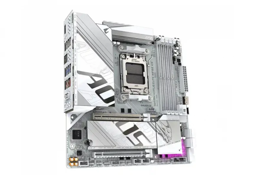 Matična ploča AM5 Gigabyte B850M Aorus Elite WIFI 6 Ice DDR5 DP/MI/M.2