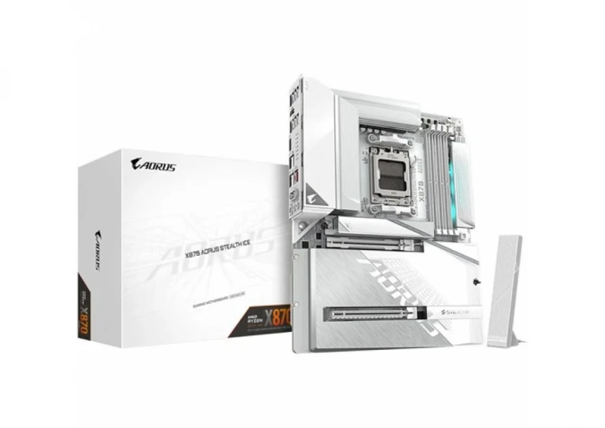Matična ploča Gigabyte AM5 X870 Aorus Stealth Ice WIFI7