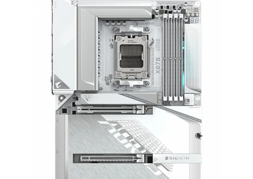 Matična ploča Gigabyte AM5 X870 Aorus Stealth Ice WIFI7