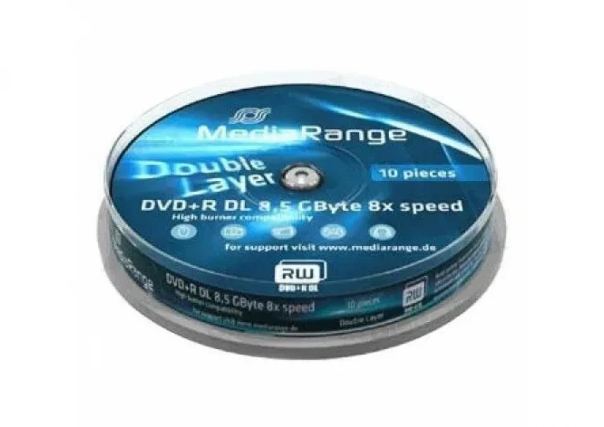 MediaRange Double Layer 8.5GB DVD+R DL 8...