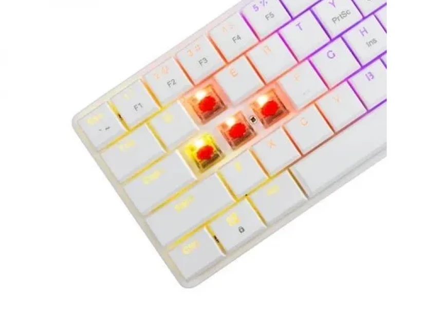 Mehanička tastatura White Shark Nagamaki GK 006211 Bela/Low Profile/Red switches/RGB