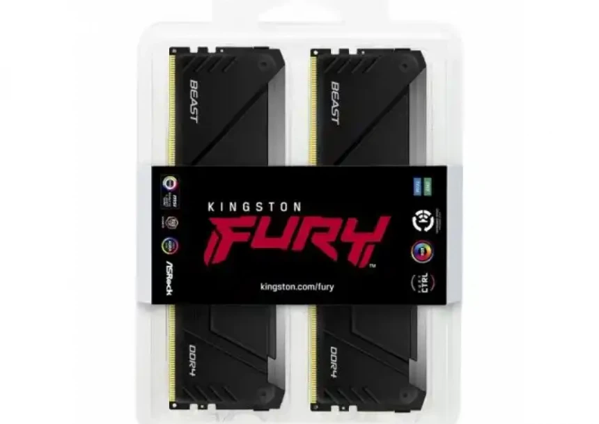 Memorija DDR4 64GB 3600MHz (2x32) Kingston Fury Beast RGB KF436C18BB2AK2/64