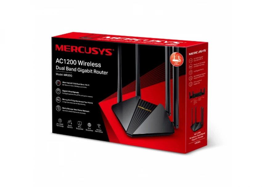 Mercusys MR30G, AC1200 Wireless Dual Band Gigabit Router