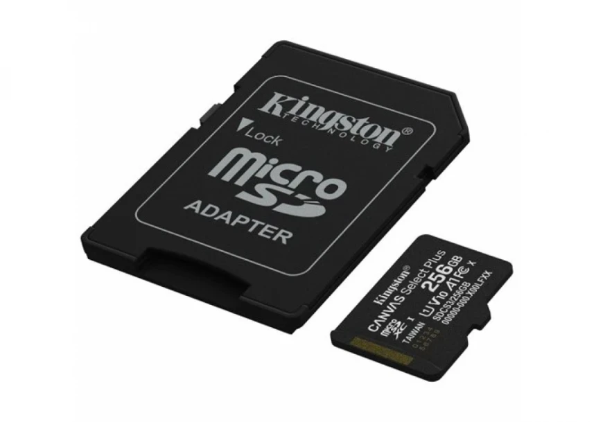 Micro SD Card 256GB Kingston + SD adapter SDCS3/256GB class 10