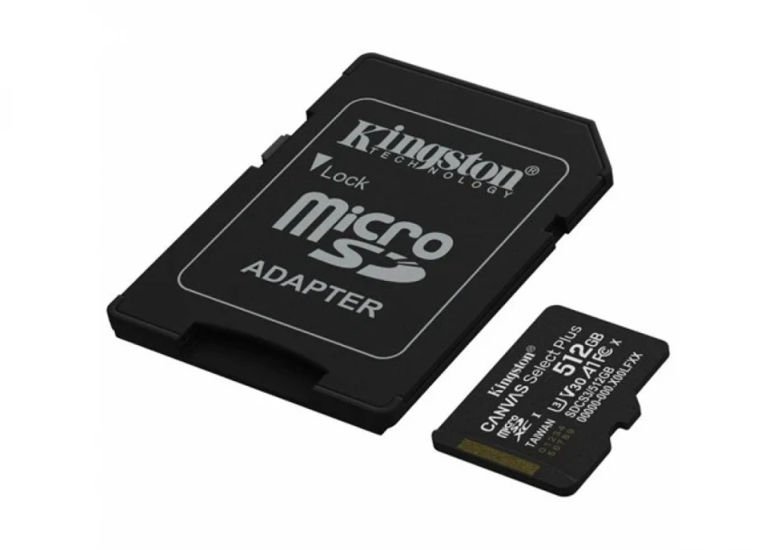 Micro SD Card 512GB Kingston + SD adapter SDCS3/512GB class 10