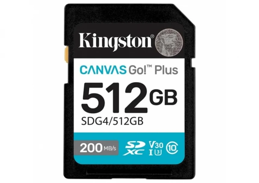 Micro SD Card 512GB Kingston SDG4/512GB class 10 200Mbs/160Mbs