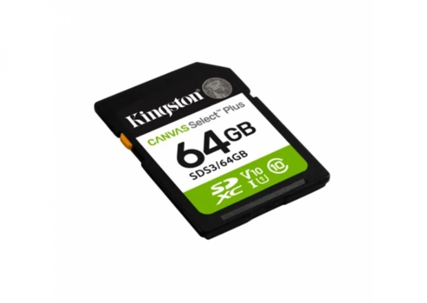 Micro SD Card 64B Kingston SDS3/64GB class 10 100MBs