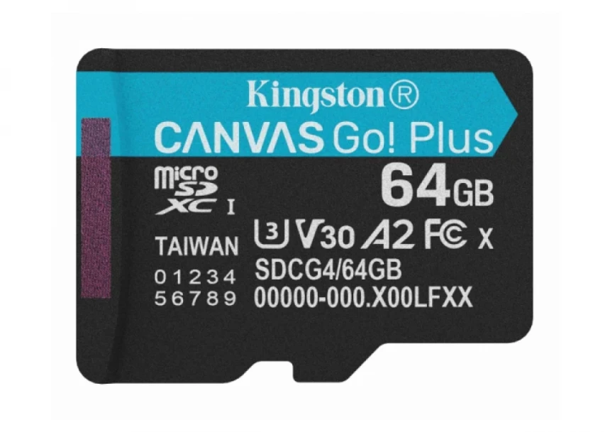 Micro SD Card 64GB Kingston SDCG4/64GBSP -  200/160 MB/s