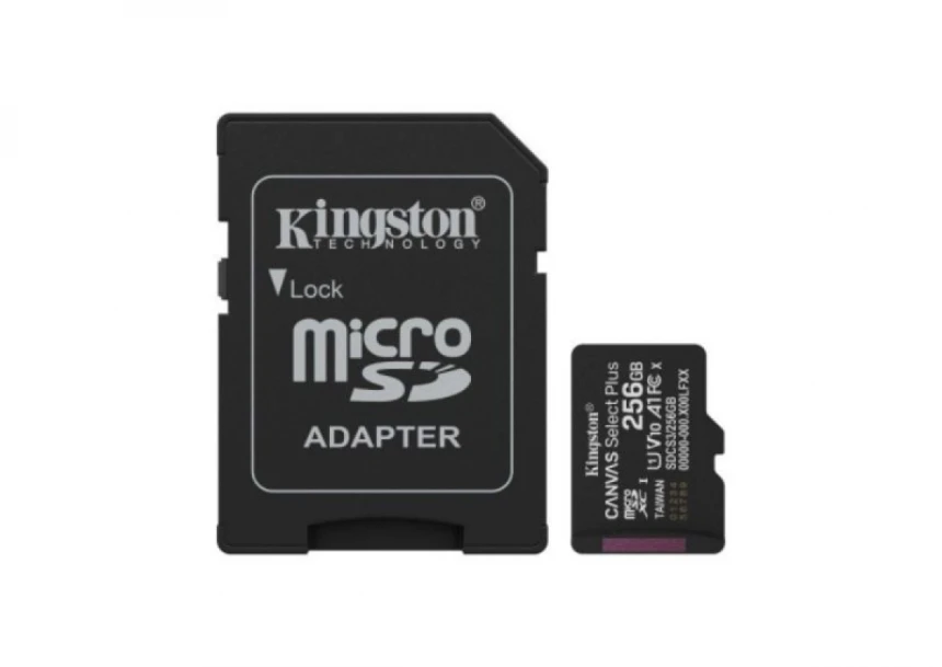 Micro SD Kingston U1 V10 SDXC 256GB Canv...