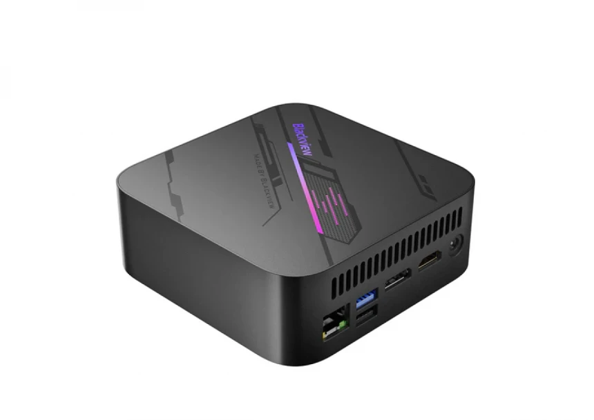 Mini PC Blackview MP100 AMD R7 5825U 16GB/512GB/1xHDMI/1xDP/RJ45/BT/WiFI/Win 11 Pro Black