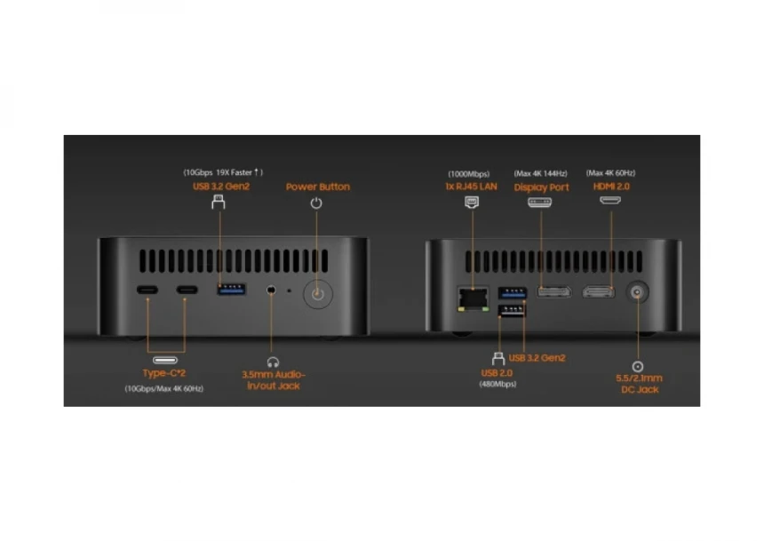 Mini PC Blackview MP100 R5-7430U/16GB/NVMe 512GB/Win11 Pro