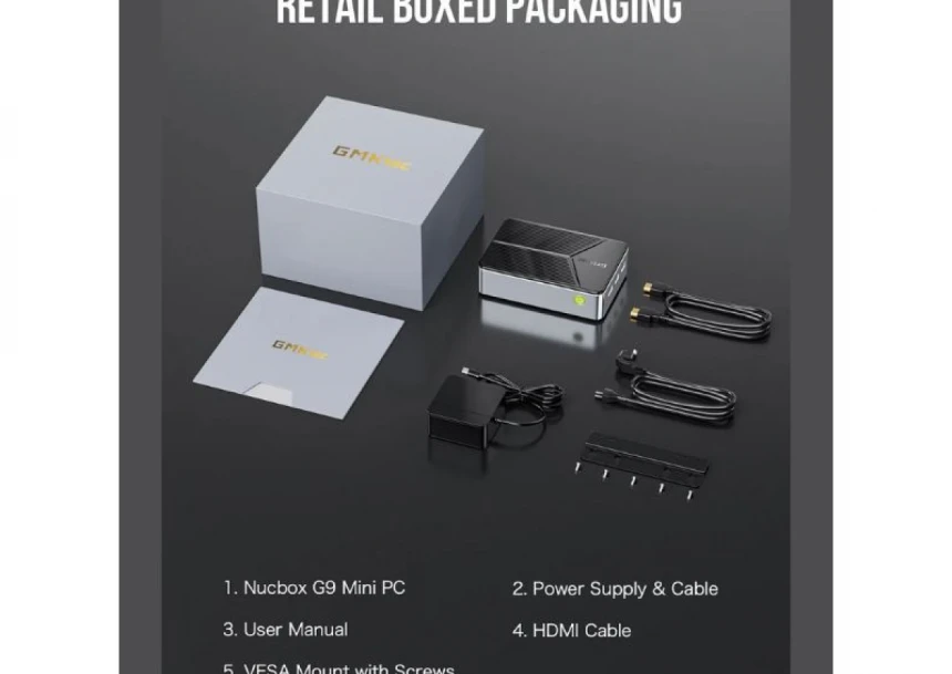 Mini PC GMK Tech NucBox G9 W11 pro Dual boot