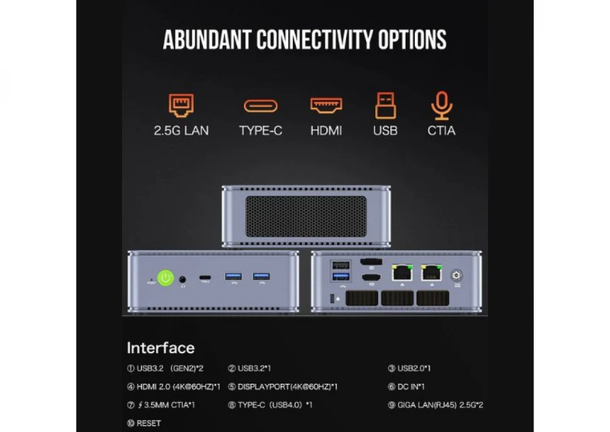 Mini PC GMK Tech NucBox K6 W11Pro