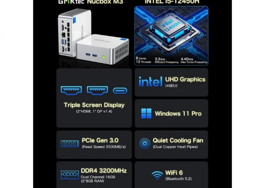 Mini PC GMK Tech NucBox M3 W11Pro