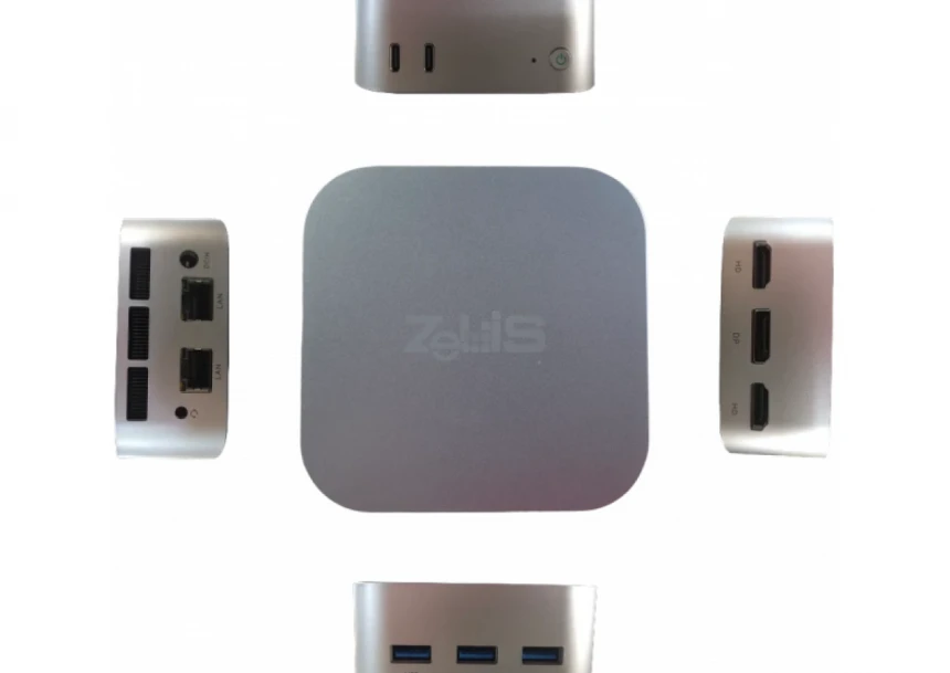 Mini PC Zeus N5 Celeron QC N150 3.40 GHz/DDR5 12GB/m.2 256GB/LAN/Dual WiFi/BT/2xHDMI/DP/Win 11