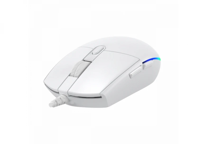 Miš Baracuda CRAB 3600DPI/6D/Optički/RGB/Bela