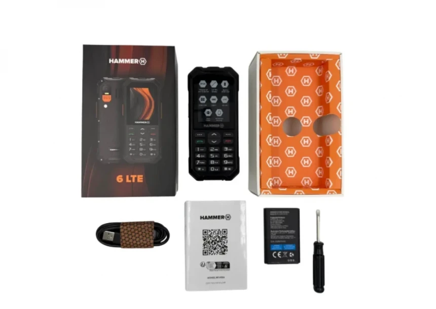 Mobilni telefon Hammer 6 LTE Black IP68 & IP69K