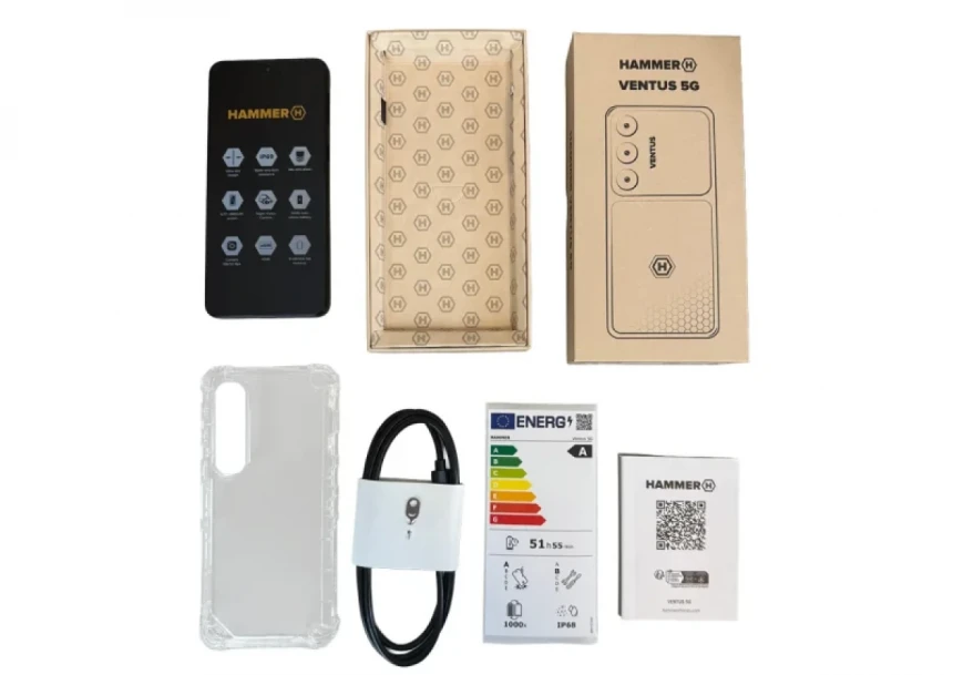 Mobilni telefon Hammer VENTUS 5G 8GB/256GB Black IP69