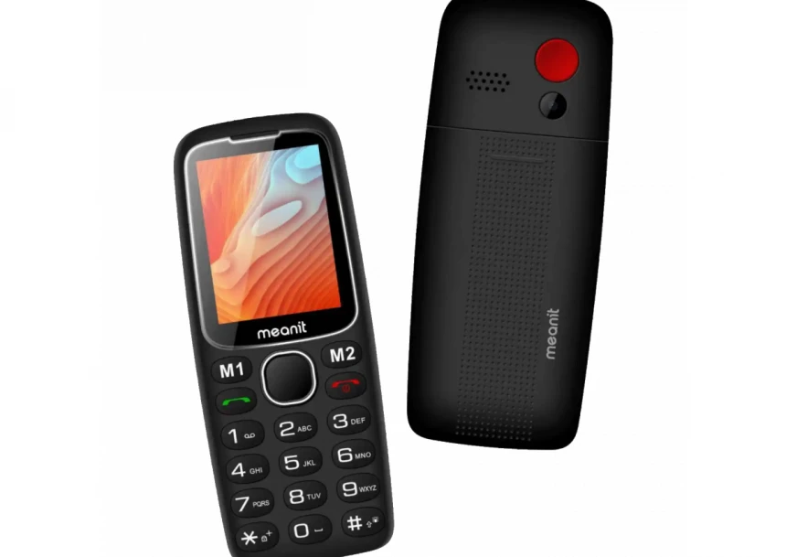 Mobilni telefon Meanit Senior 10 plus crni