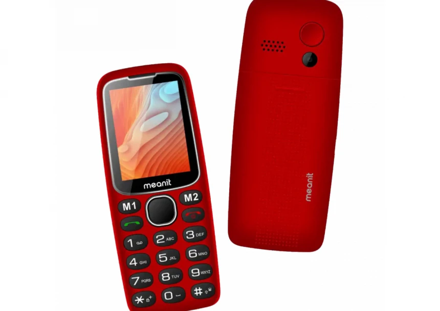 Mobilni telefon Meanit Senior 10 plus crveni