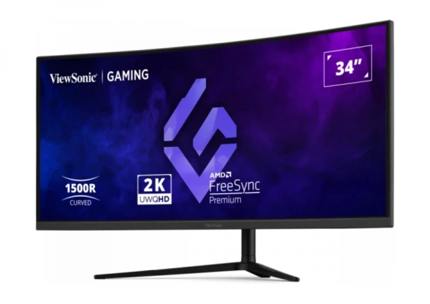 Monitor 34 Viewsonic VX3418C-2K 3440x1440/UltraWide QHD/VA/1ms/180Hz/2xHDMI/2xDP/Zvučnici/Curved