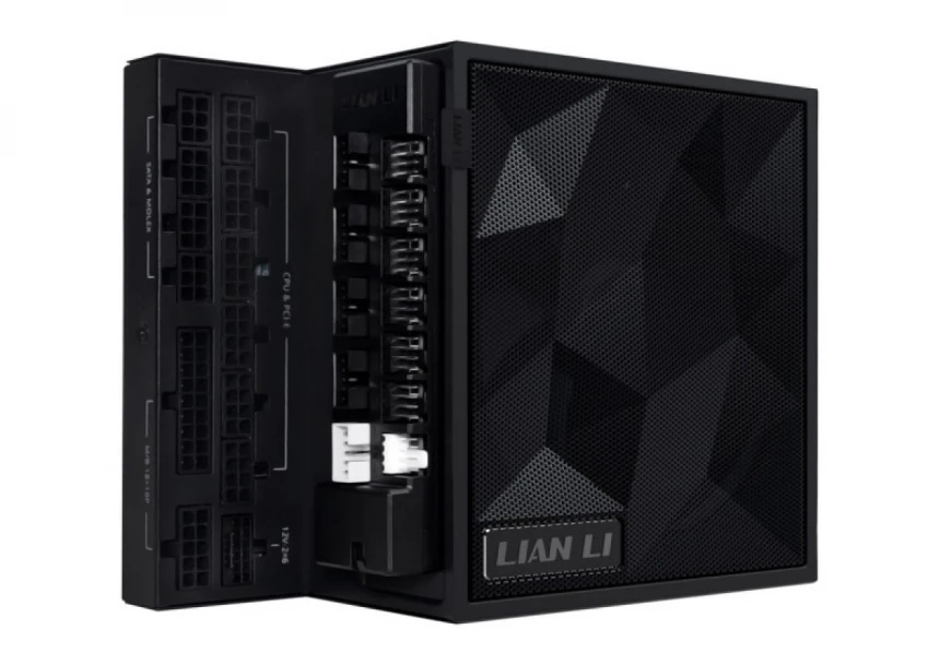 Napajanje 1200W Lian Li EDGE 80PLUS Gold PCIe 5.1, ATX 3,1 USB HUB, Crno