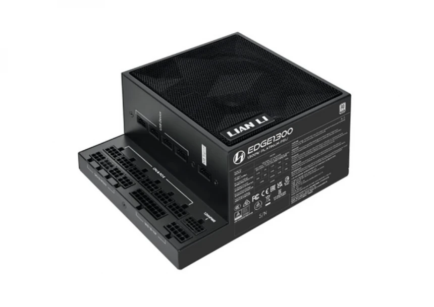 Napajanje 1300W Lian Li EDGE 80PLUS Platinum PCIe 5.1, ATX 3,1 USB HUB, BELO