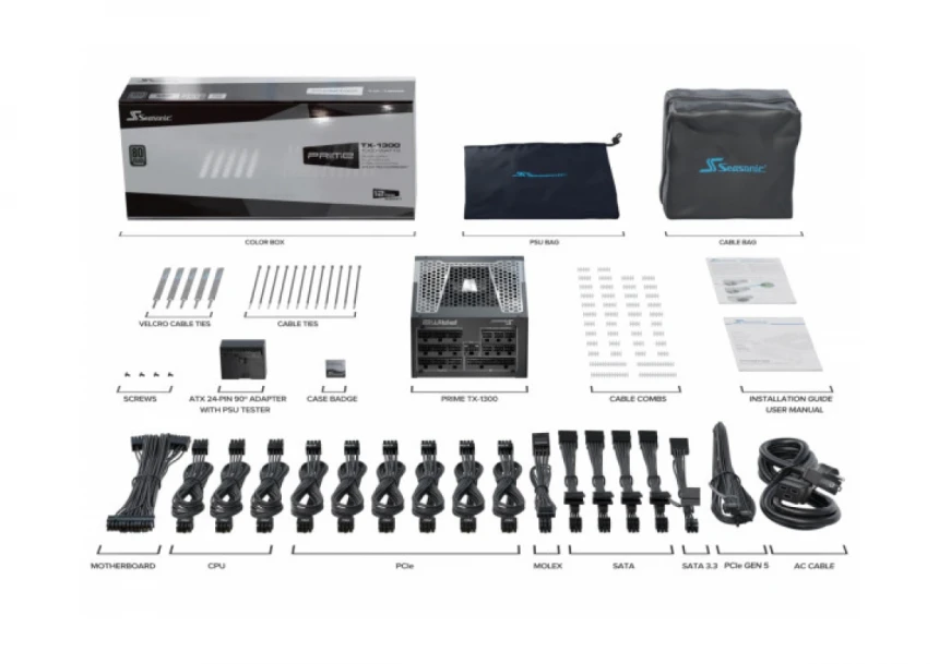 Napajanje 1300W SeaSonic PRIME TX PLATINUM, PRIME-TX-1300-ATX30