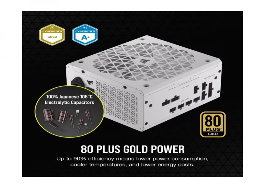 Napajanje CORSAIR SHIFT RM750x 750W/modularno/ATX/80+Gold/bela