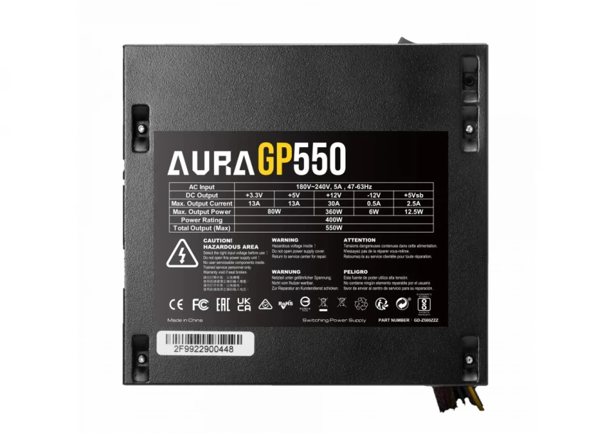 Napajanje Gamdias 550W AURA GP550