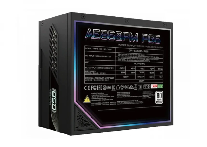 Napajanje Gigabyte Aorus Elite 850W Plat...