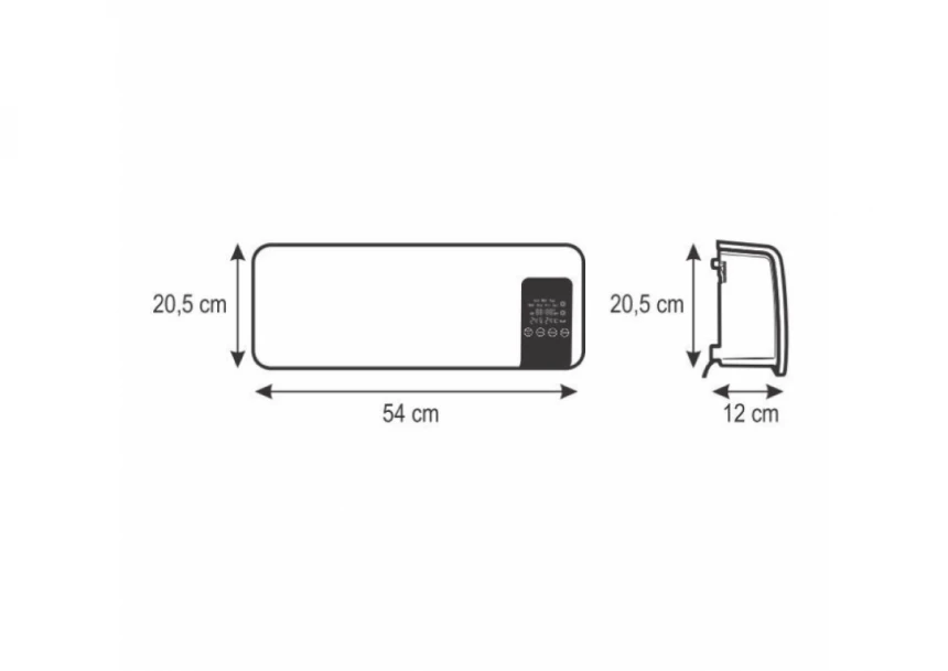 Nazidna PTC keramička grejalica 2000W FKF59201