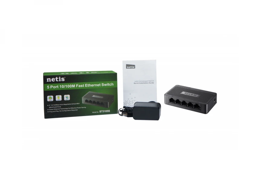 Netis 5-port switch 10/100, ST3105S