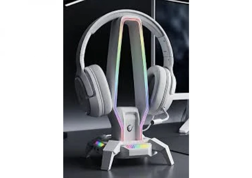 Nosač za slušalice Rampage RM-H27 RGB beli 42763