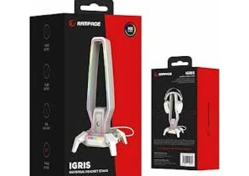 Nosač za slušalice Rampage RM-H27 RGB beli 42763