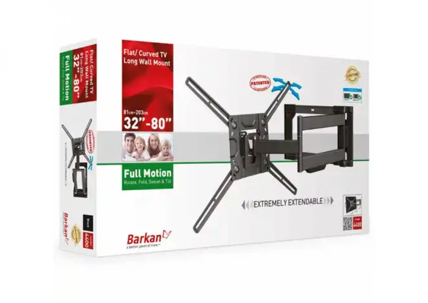 Nosač za TV Barkan 4400 32-80/vesa max 400x400/50kg/tilt/zglobni