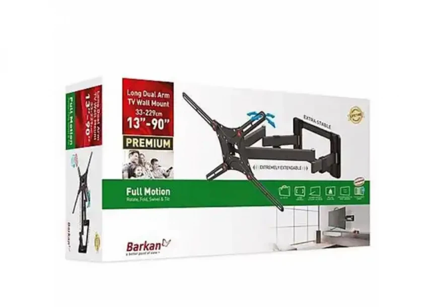 Nosač za TV BARKAN BM464L 13-90/vesa max 400x400/60kg/za raven i zakrivljene TV