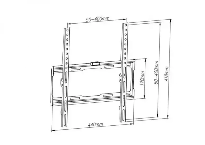 Nosač za TV Trick fiksni od 32-60 TR022 400x400/25mm od zida/40kg/komplet za montazu